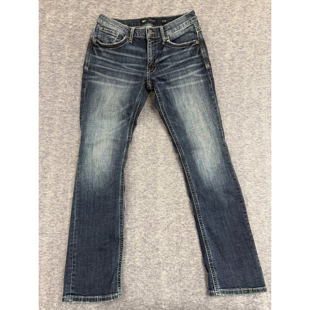 BKE Jake Straight Leg Jeans Faded Dark Wash Men's Size 31x31